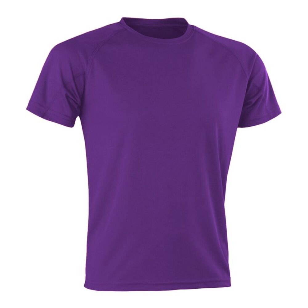 Spiro Mens Aircool T-Shirt / Purple
